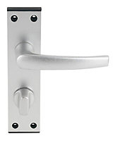 Smith & Locke Aluminium WC Door handle (L)99mm