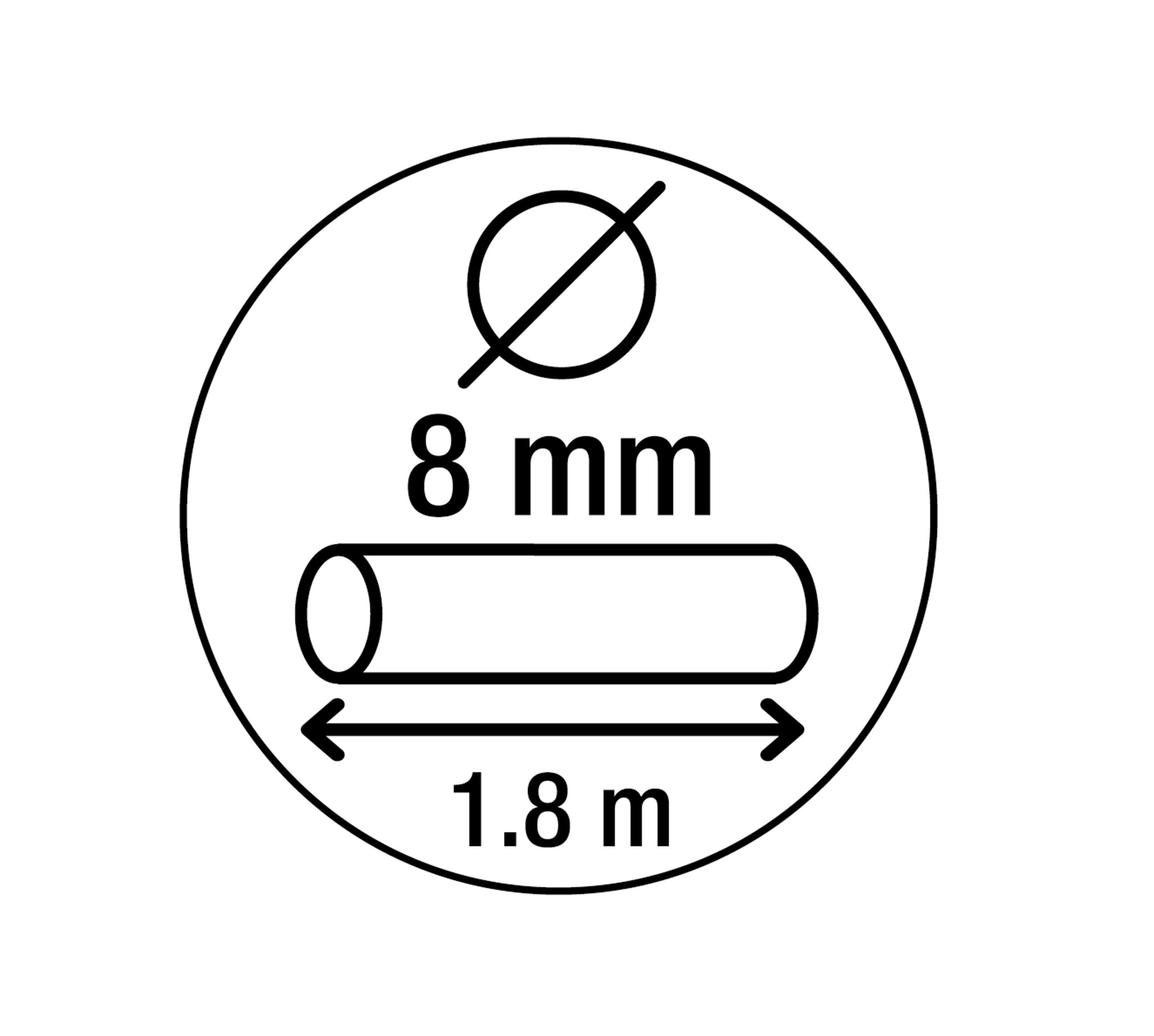 Smith & Locke Black Steel Cable lock (L)1.8m, Pack of 3
