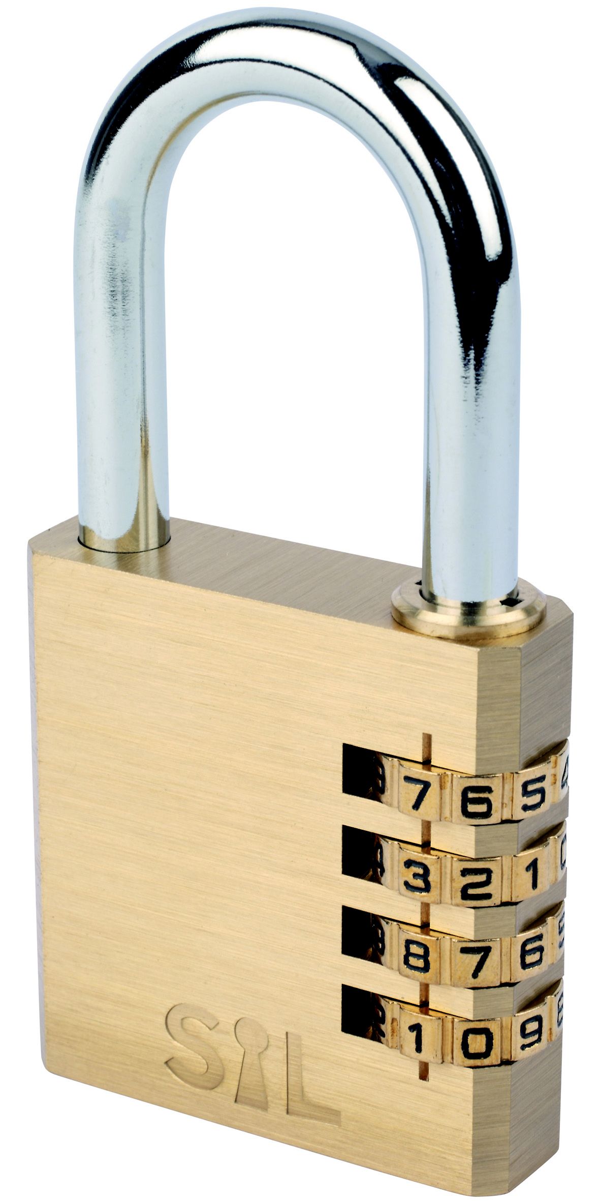 Smith & Locke Brass Combination Padlock (W)50mm