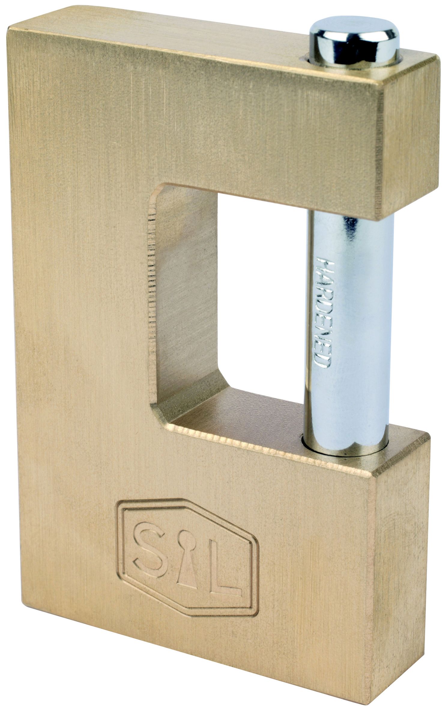 Smith & Locke Brass Steel Cylinder Open shackle Padlock (W)90mm