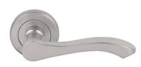 Smith & Locke Cadenza Chrome effect Zinc alloy Lever Door handle (L)115mm