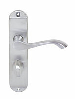 Smith & Locke Cadenza Chrome effect Zinc alloy WC Door handle (L)115mm