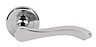Smith & Locke Cadenza Polished Chrome effect Zinc alloy Lever Door handle (L)115mm