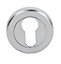 Smith & Locke Chrome effect Zinc alloy Door escutcheon (Dia)50