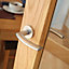 Smith & Locke Chrome effect Zinc alloy Door handle (L)110mm