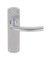 Smith & Locke Dos Chrome effect Zinc alloy Latch Door handle (L)109mm