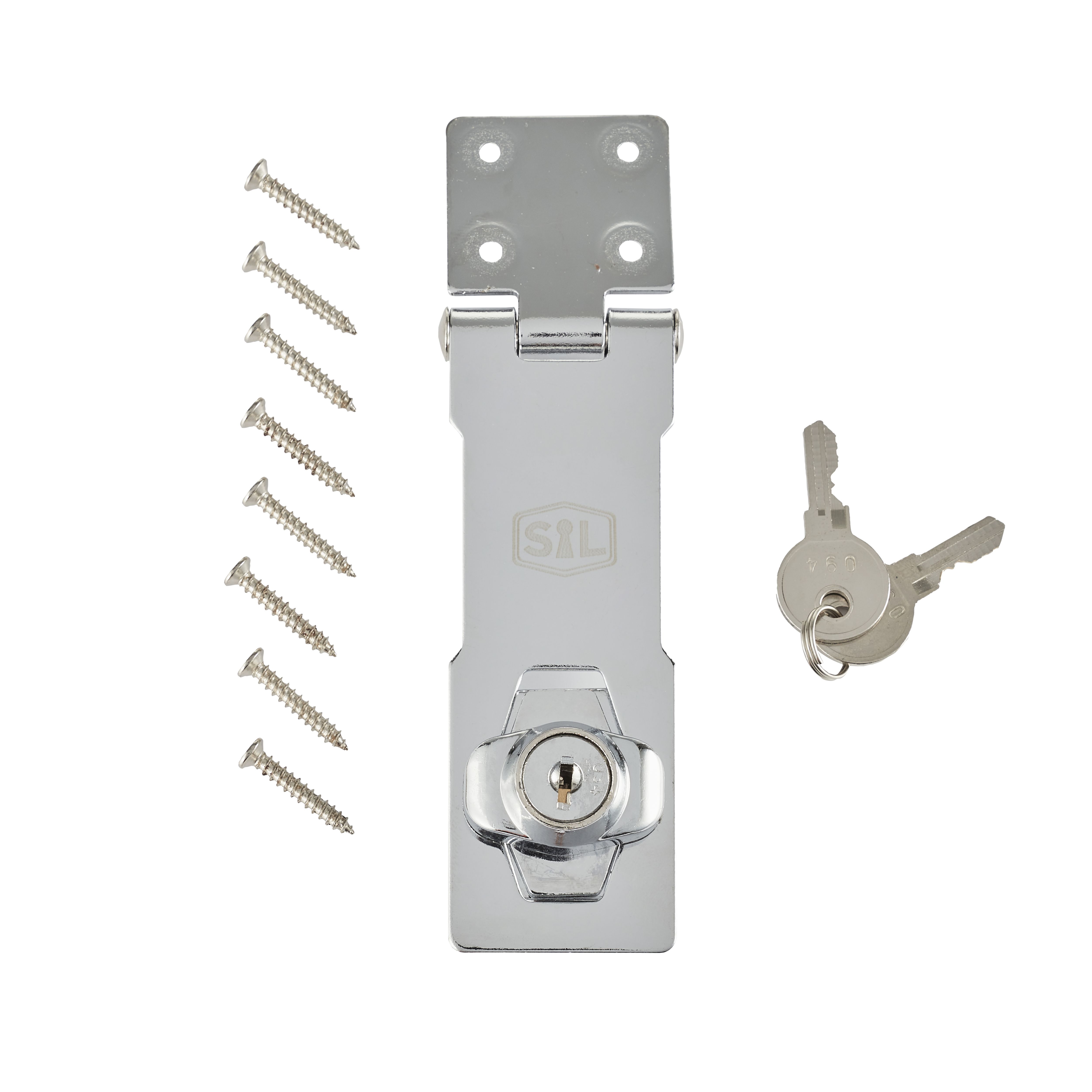 Smith & Locke Galvanised Steel Hasp & staple, (L)115mm (W)45mm