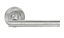 Smith & Locke Lor Chrome effect Zinc alloy Lever Door handle (L)129mm