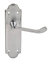Smith & Locke Sherborne Chrome effect Zinc alloy Latch Door handle (L)97mm