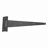 Smith & Locke Strong Black Powder-coated Tee hinge (L)500mm, Pack of 2