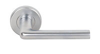 Smith & Locke Uno Chrome effect Zinc alloy Lever Door handle (L)122mm