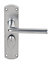 Smith & Locke Uno Chrome effect Zinc alloy WC Door handle (L)109mm