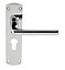 Smith & Locke Uno Polished Chrome effect Zinc alloy Euro Lock Door handle (L)109mm