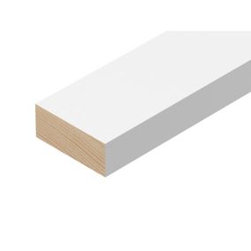 Smooth Planed Square edge MDF Stripwood (L)0.9m (W)44mm (T)18mm