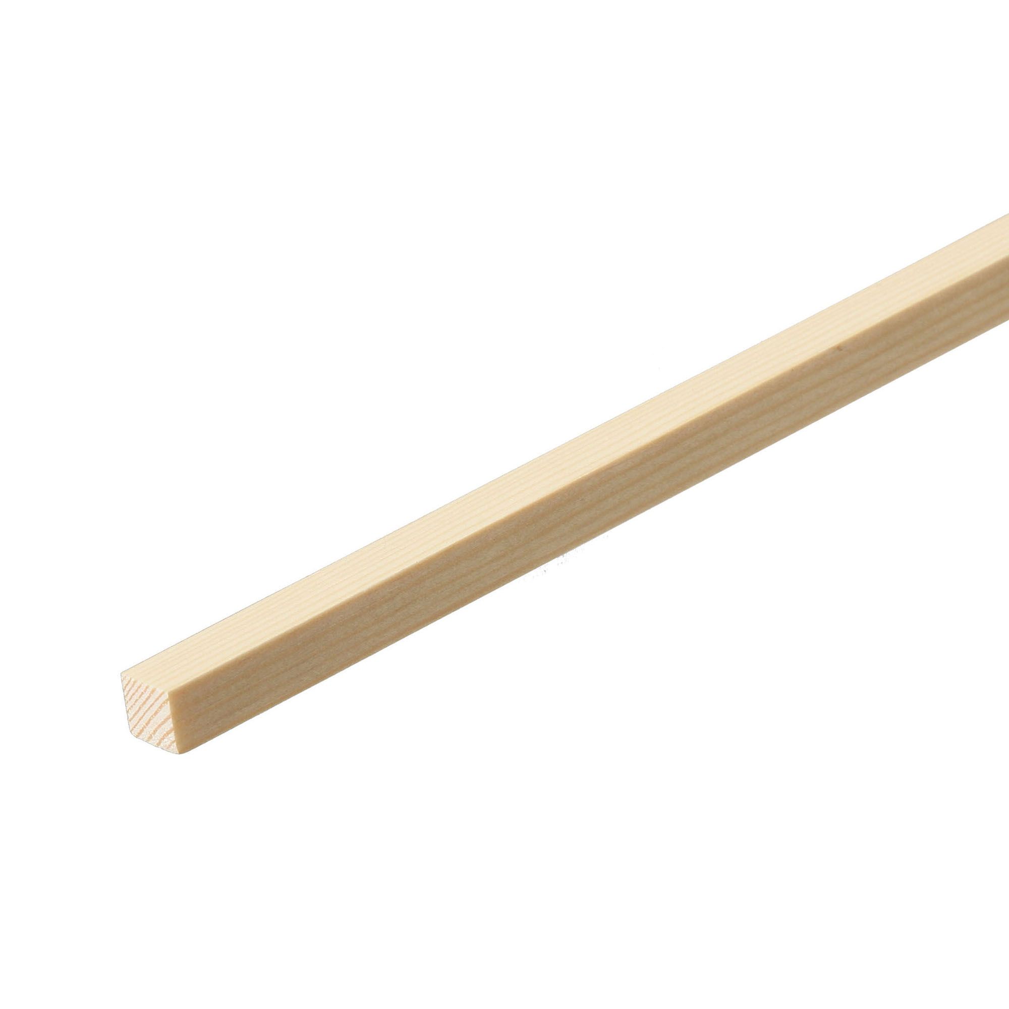 Smooth Planed Square edge Pine Stripwood (L)2.4m (W)15mm (T)15mm STPN16