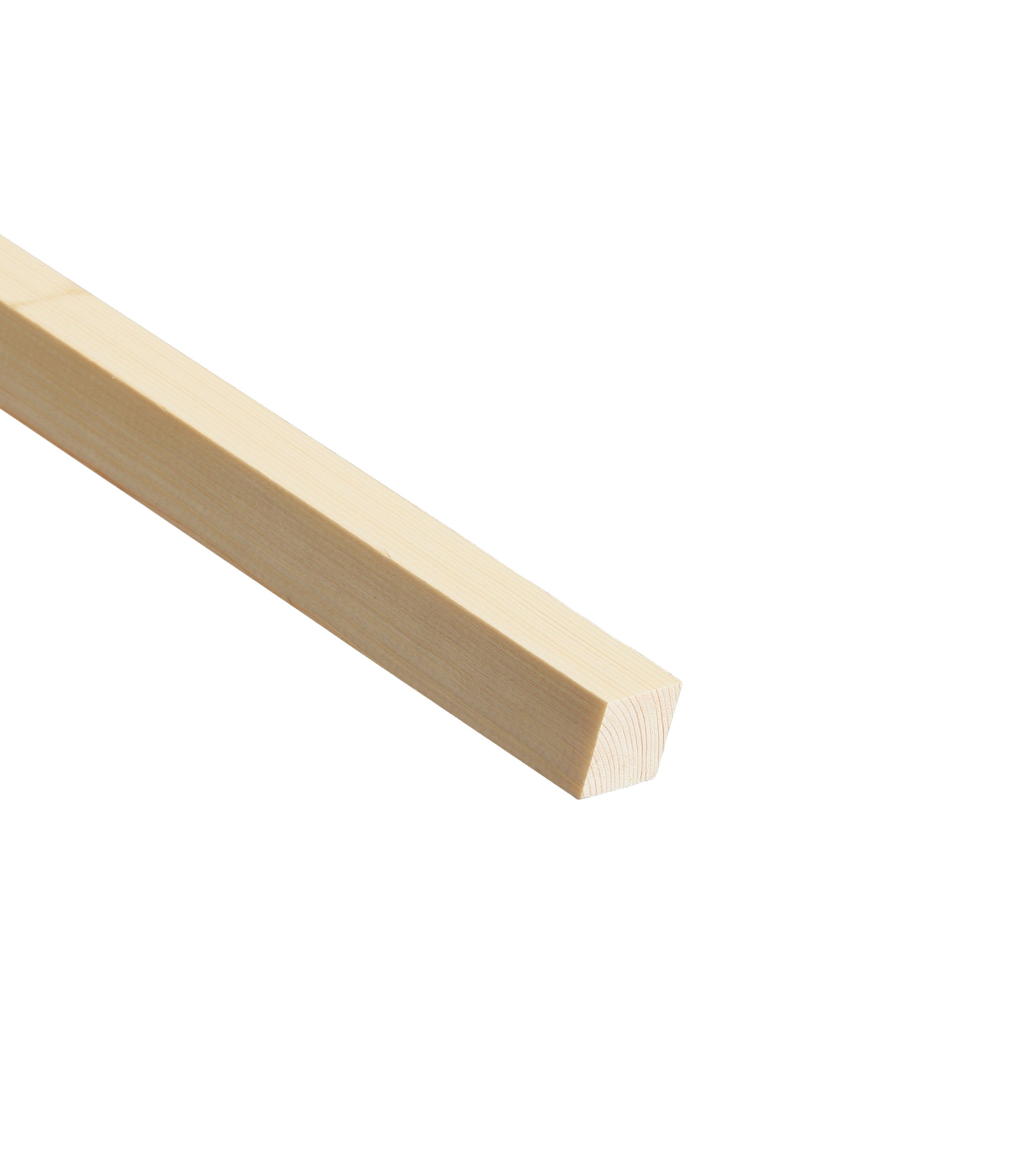 Smooth Planed Square edge Pine Stripwood (L)2.4m (W)21mm (T)21mm STPN23