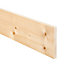 Smooth Planed Square edge Spruce Timber (L)2.4m (W)144mm (T)18mm, Pack of 8