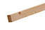 Smooth Planed square edge Stick timber (L)1.8m (W)69mm, Pack of 2