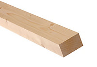 Smooth Planed square edge Stick timber (L)2.7m (W)44mm, Pack of 4