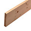 Smooth Planed square edge Straightwood timber (L)2.5m (W)119mm