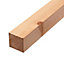 Smooth Planed square edge Straightwood timber (L)2.5m (W)44mm
