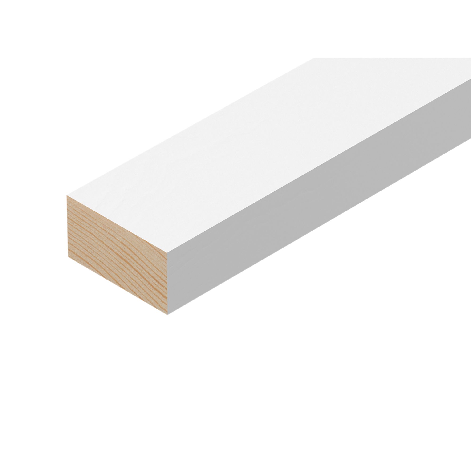Smooth Planed Square edge Stripwood (L)2.4m (W)34mm (T)18mm