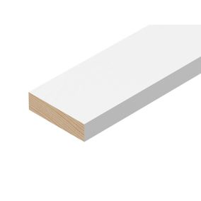 Smooth Planed Square edge Stripwood (L)2.4m (W)44mm (T)12mm