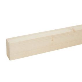 Smooth Planed Square edge Whitewood spruce Stick timber (L)2.4m (W)70mm (T)44mm