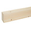 Smooth Planed Square edge Whitewood spruce Stick timber (L)2.4m (W)94mm (T)69mm S4SW26P, Pack of 3