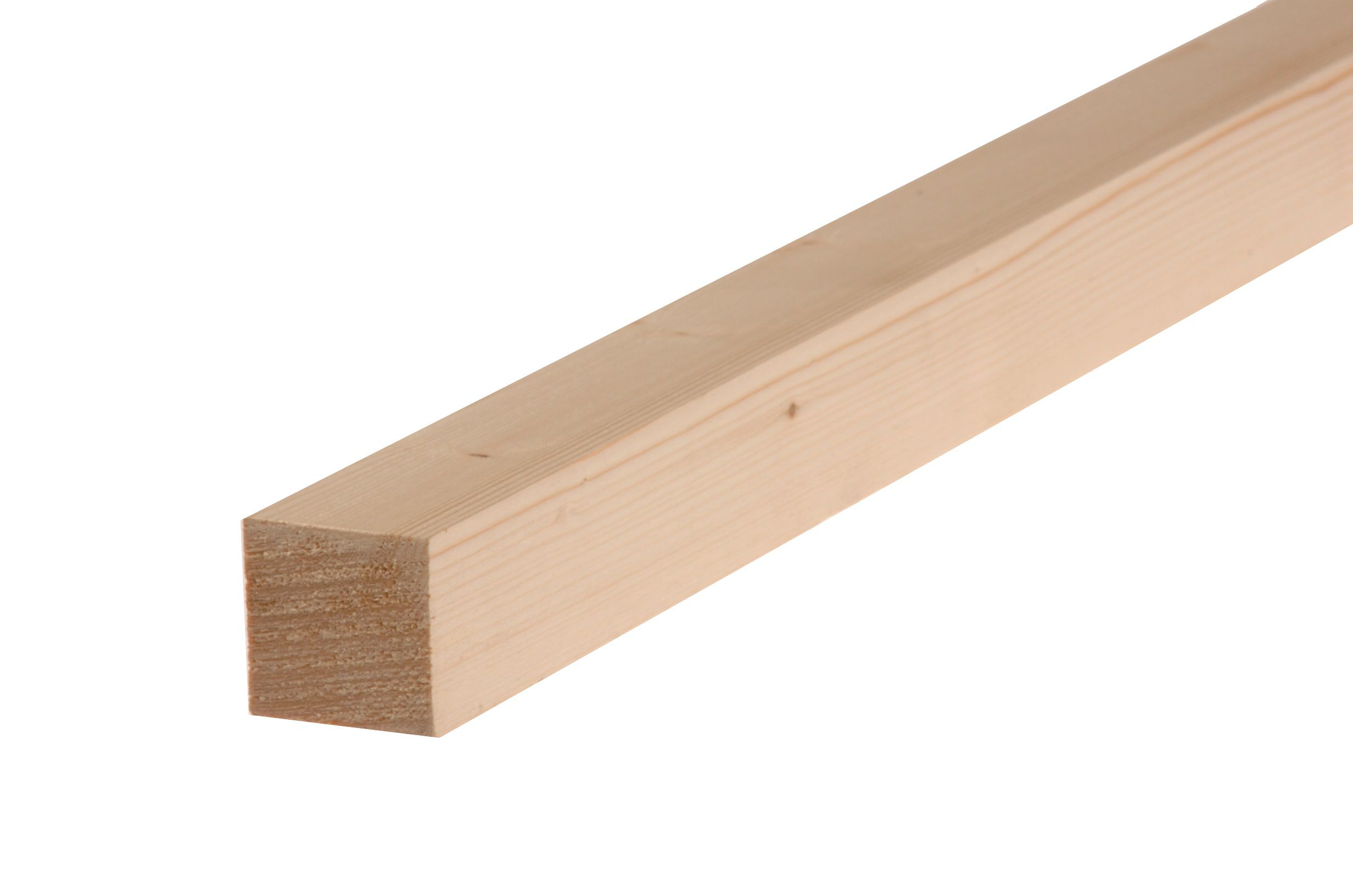 Smooth Planed Square edge Whitewood spruce Timber (L)1.8m (W)34mm (T ...