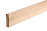 Smooth Planed Square edge Whitewood spruce Timber (L)1.8m (W)70mm (T)18mm
