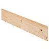 Smooth Spruce Tongue & groove Cladding (L)2.4m (W)95mm (T)7.5mm, Pack of 10