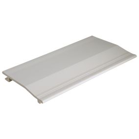 Smooth White PVC Shiplap Cladding (L)4m (W)175mm (T)19mm