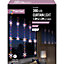 Snowflake 390 Multicolour LED Curtain light Clear & silver cable