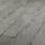Soft patinated Grey Matt 3D decor Wood effect Ceramic Wall & floor Tile Sample