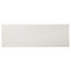 Soft travertin Ivory Gloss Stone effect Ceramic Tile, Pack of 9, (L)600mm (W)200mm