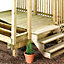 Softwood 3 step Deck riser (L) 813mm