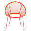 Solano Orange & pink Metal Chair