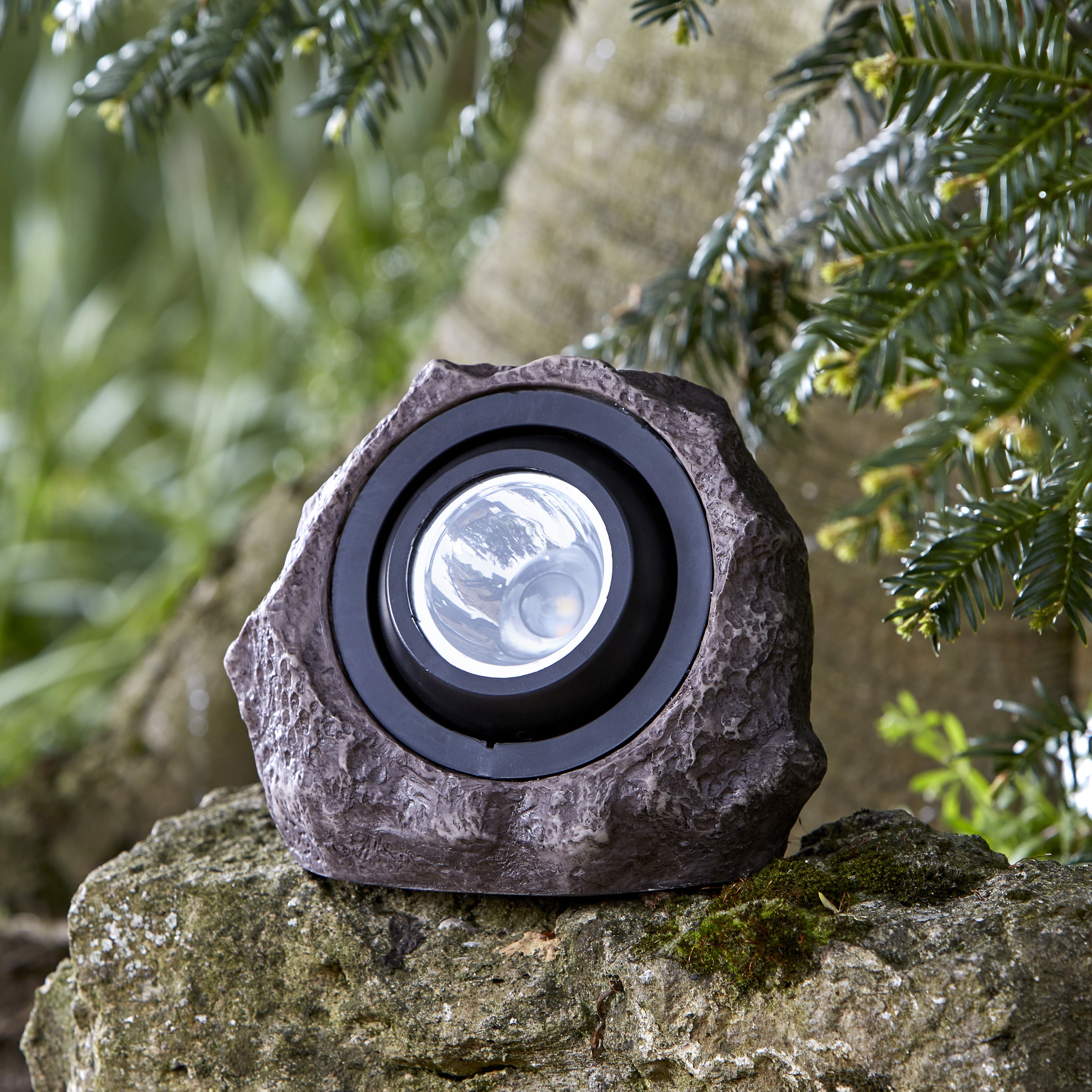 Solar Grey Rock Solar-powered LED Outdoor Decorative light