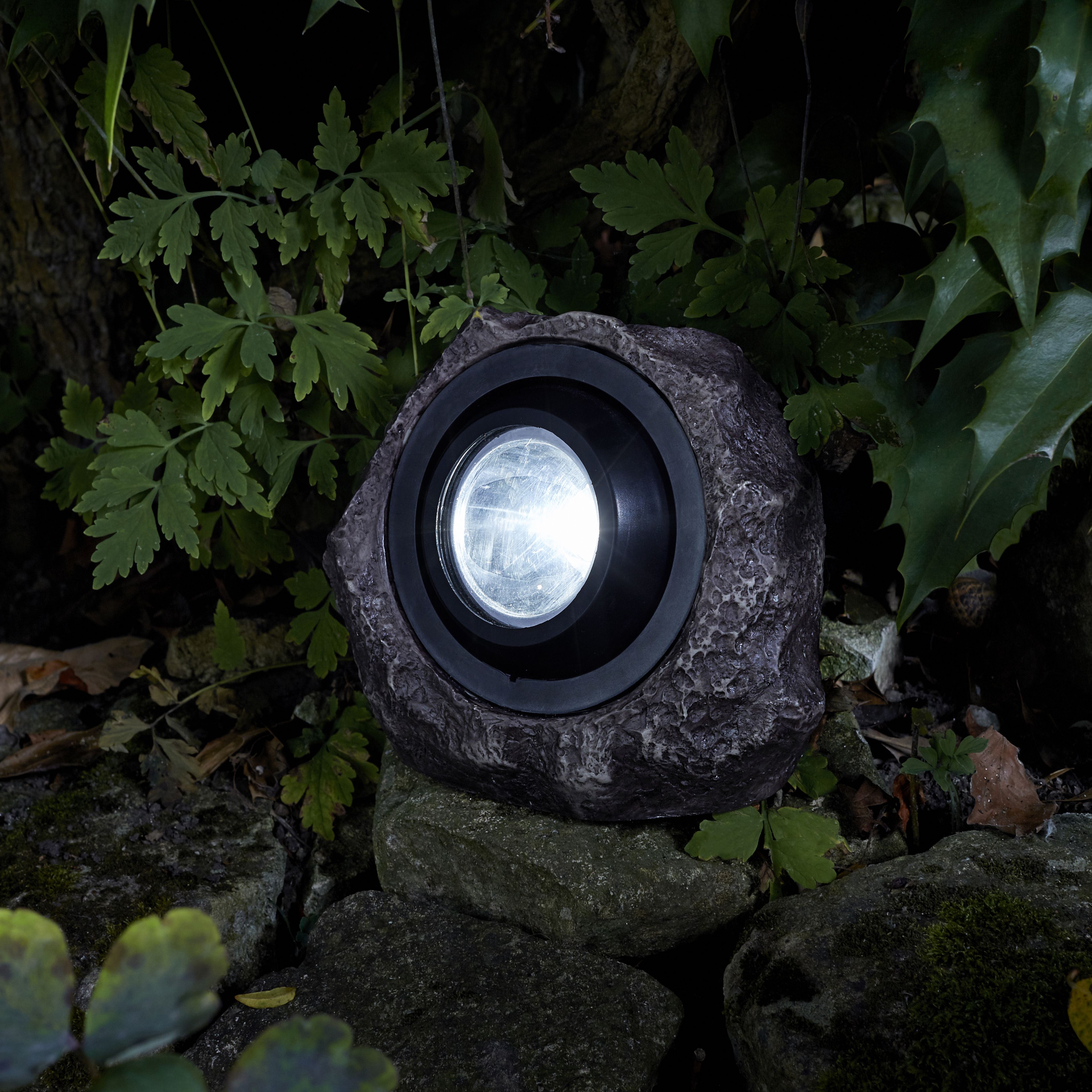 Solar Grey Rock Solar-powered LED Outdoor Decorative light