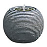Solar-powered Spherical Water feature (H)30cm