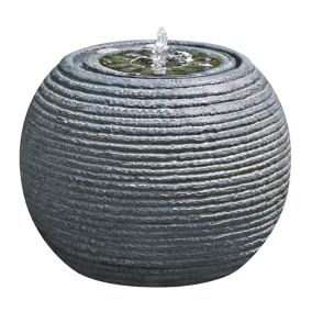 Solar-powered Spherical Water feature (H)30cm