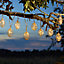 Solar Spiral Solar-powered Warm white 10 LED Outdoor String lights