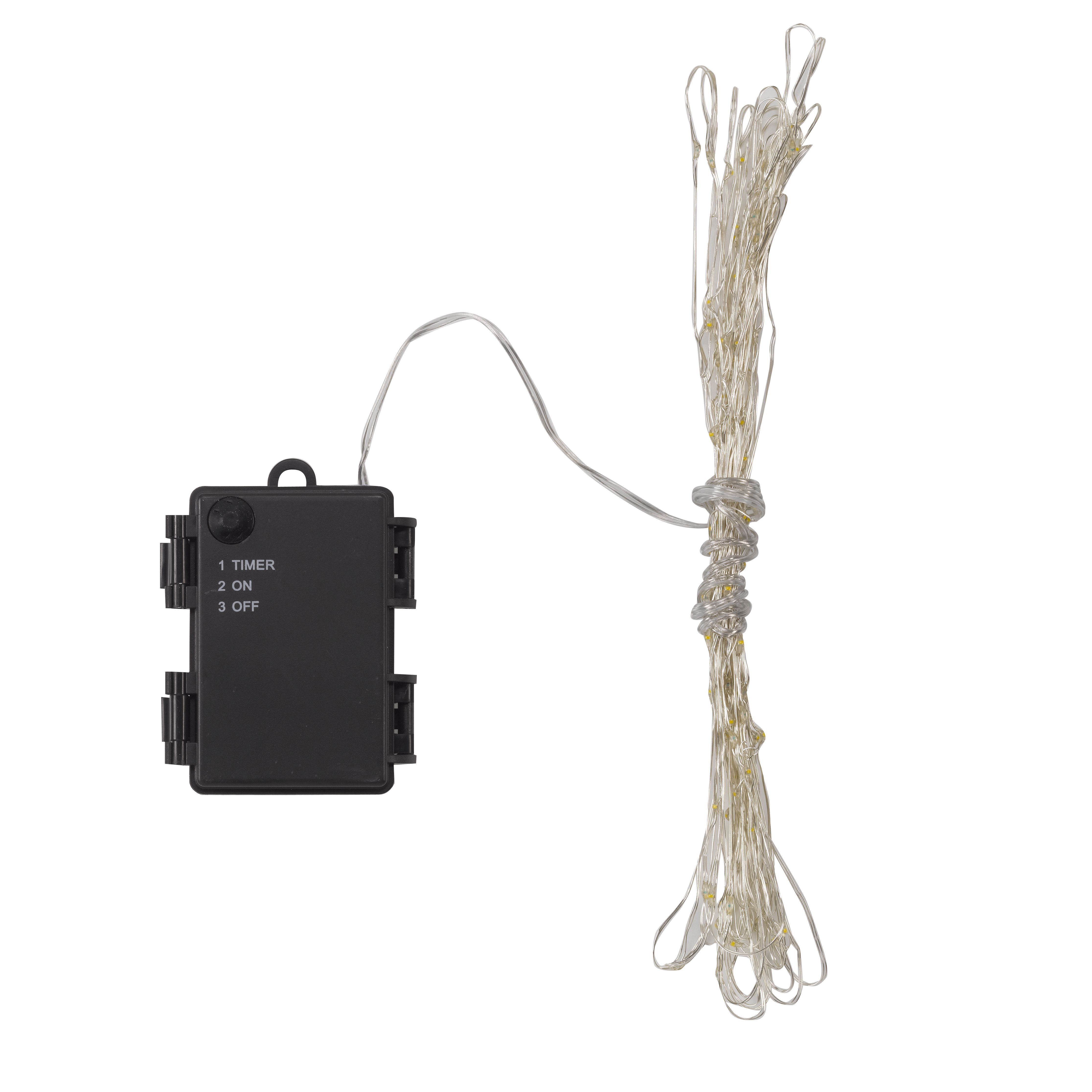 Solar String Lights Firefly Battery-powered Warm white 100 Integrated LED Outdoor String lights