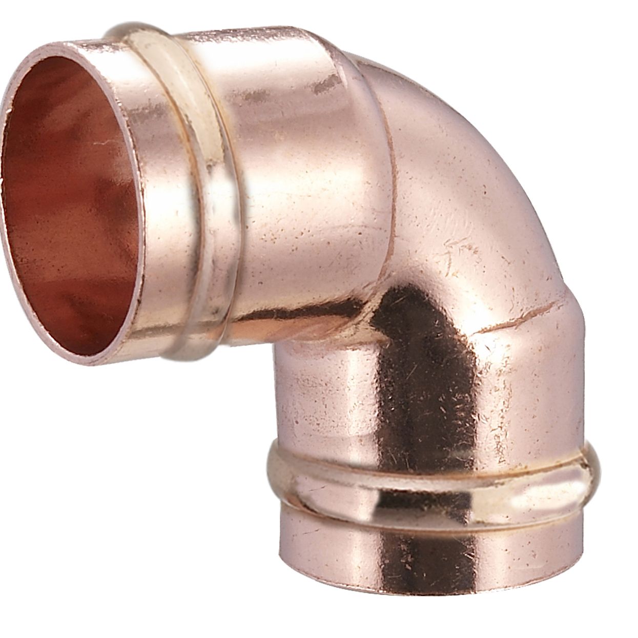 Solder ring 90° Pipe elbow (Dia)15mm 15mm, Pack of 10