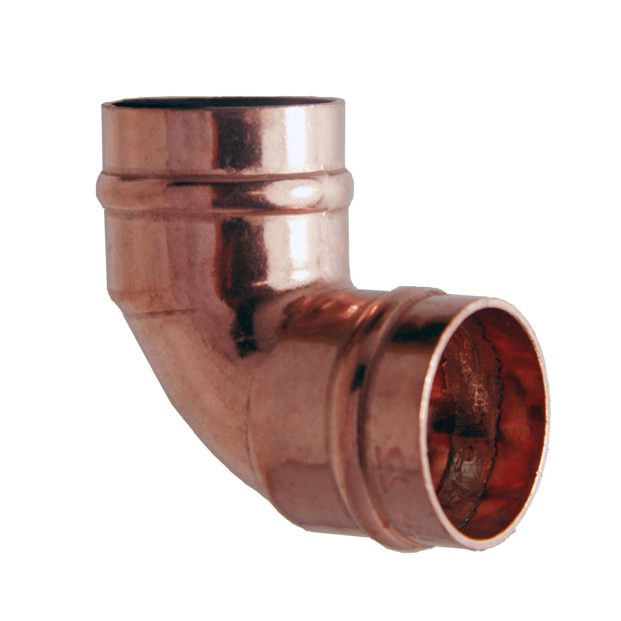 Solder ring 90° Pipe elbow (Dia)22mm 22mm, Pack of 10