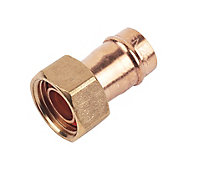 Solder ring Straight tap connector (Dia)15mm, Pack of 5