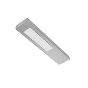 Solo Stainless steel effect Mains-powered LED Neutral white Under cabinet light IP20 (L)180mm (W)40mm, Pack of 3