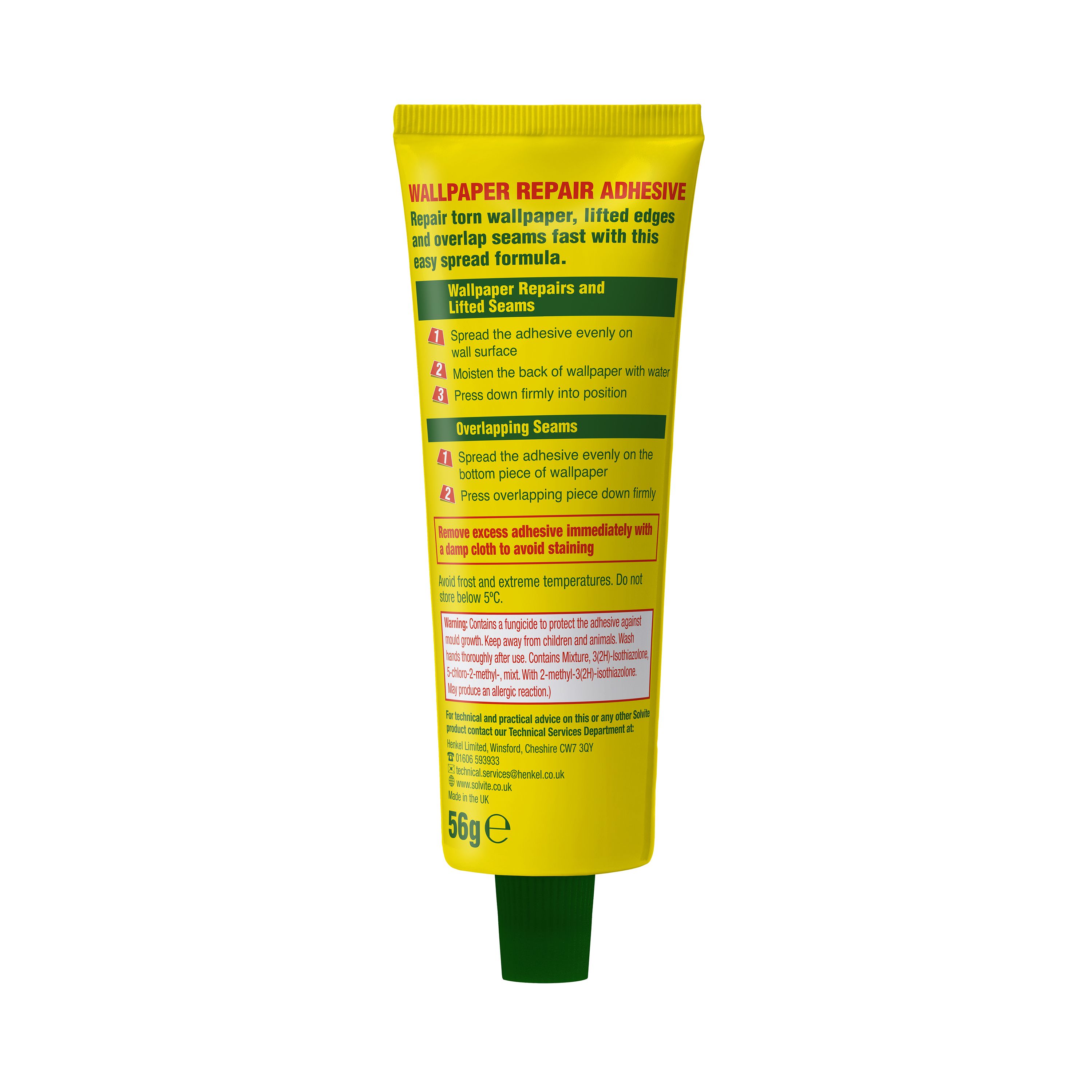 Solvite Ready mixed Wallpaper repair Adhesive 56g