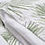 Sophia Leaves Green & white King Duvet cover & pillow case set